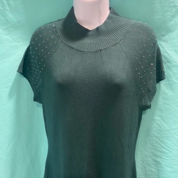 Brand New APT 9  Size: Medium -  Green Sweater Dress - Picture 11 of 12